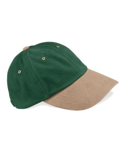 Cappellino Low Profile Heavy Cotton Forest green/taupe