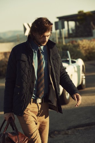 Giacca Harvest Huntingview trapuntata uomo, 100% poliestere verde