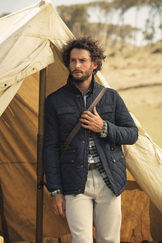 Giacca Harvest Huntingview trapuntata uomo, 100% poliestere verde