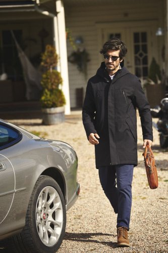 Cappotto Hurstbridge City Uomo, idrorepellente, cotone premium