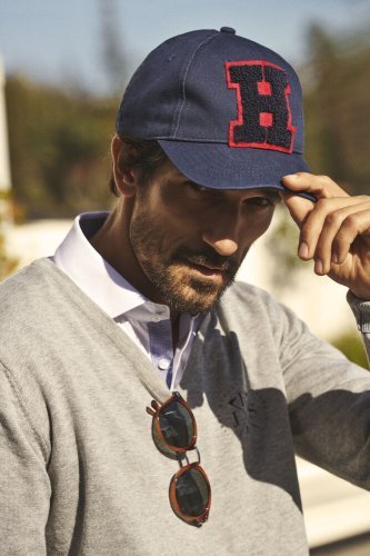 Ashland Pullover Uomo Scollo a V, 100% Cotone, Maglia Grigia