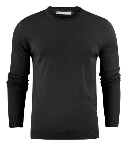 Maglione girocollo Portland uomo, misto cotone, lavorazione fine