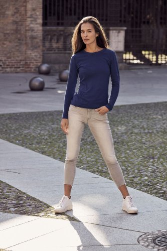 T-shirt donna slim fit cotone ring spun 145g