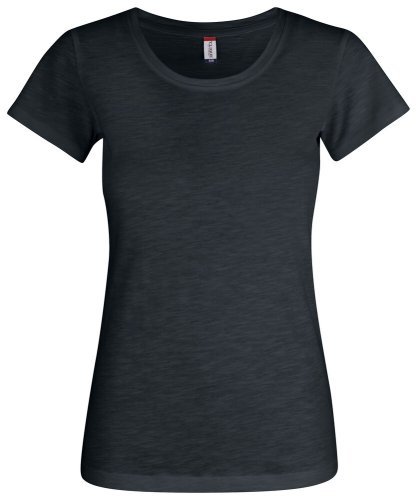 T-shirt donna Slub-T cotone 100% slim fit, girocollo light 140g