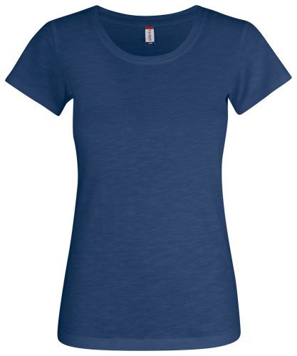 T-shirt donna Slub-T cotone 100% slim fit, girocollo light 140g