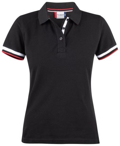 POLO DONNA NEWTON Slim Cotone 190g Colletto Tricolore Elegante