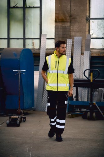 Gilet Softshell Fluo EN 471 Rifrangente Impermeabile Poliestere