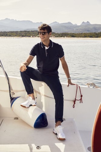 Polo Uomo Seattle in Cotone Ring Spun, Regular Fit Colletto Contrasto