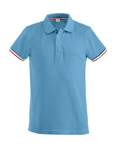 Polo Uomo Newton Slim Fit Cotone 190g Tricolore Ricamata