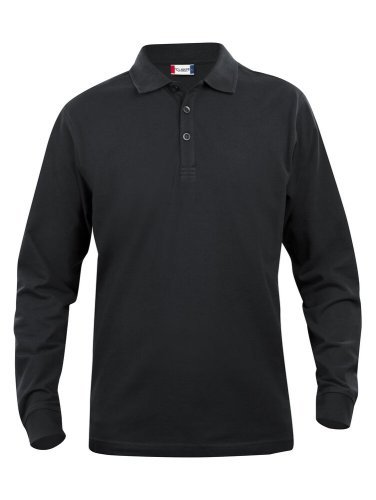 Polo Lincoln uomo slim-fit, cotone pettinato 200g, manica lunga