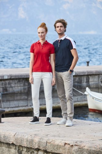 Polo Pittsford slim-fit cotone premium multicolore 200g/m²