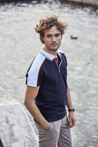 Polo Pittsford slim-fit cotone premium multicolore 200g/m²