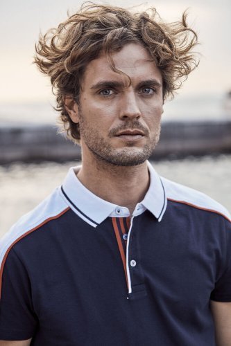 Polo Pittsford slim-fit cotone premium multicolore 200g/m²