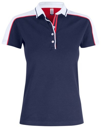Polo Donna Pittsford Slim, 100% Cotone, Multicolore, >200g/m2