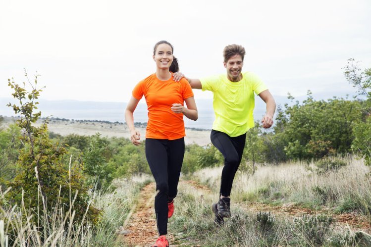 Pantaloni running uomo elasticizzati rifrangenti