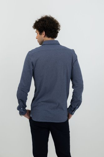 Camicia Burlingham Uomo Slim Fit con Colletto Italiano