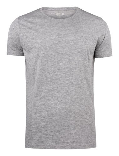 T-shirt Twoville in cotone eco fiammato, girocollo, 160g/m2