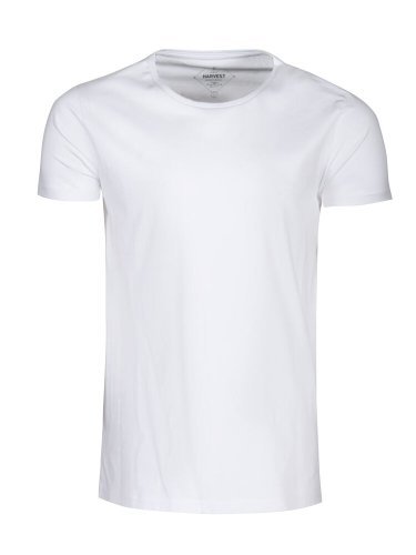T-shirt Twoville in cotone eco fiammato, girocollo, 160g/m2