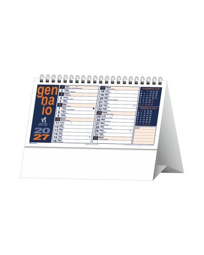 Calendario da tavolo Portoghese 19x14,5 cm trimestrale