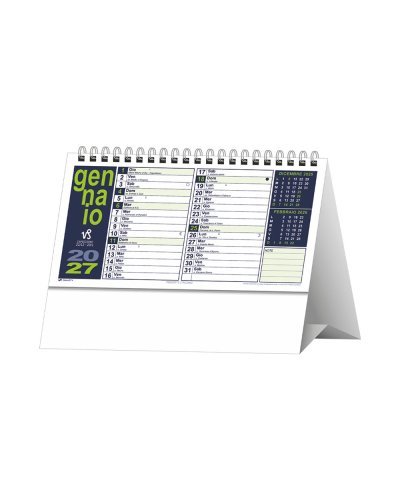 Calendario da tavolo Portoghese 19x14,5 cm trimestrale