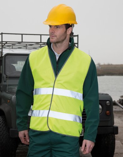 Core Motorist Gilet Sicurezza Classe 2 Arancio Giallo Poliestere