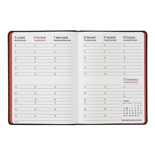 Agenda Settimanale 15 x 21 con elastico