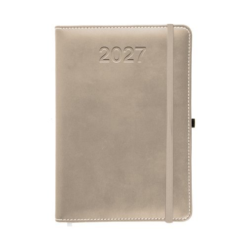 Agenda giornaliera in PVC e cartone 12x18 cm elastico