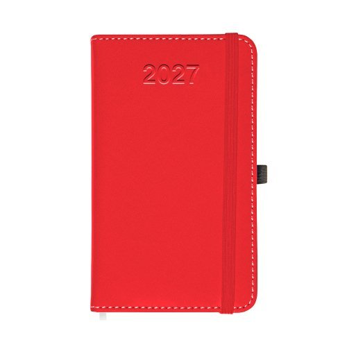 Agenda Giornaliera 2027 in PVC con Elastico e Porta Penna
