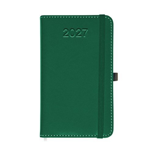Agenda Giornaliera 2027 in PVC con Elastico e Porta Penna