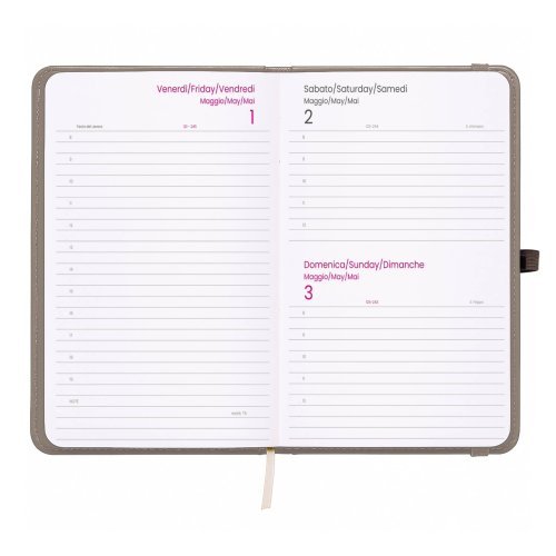Agenda Giornaliera 2027 in PVC con Elastico e Porta Penna