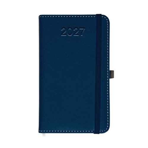 Agenda Giornaliera 2027 in PVC con Elastico e Porta Penna
