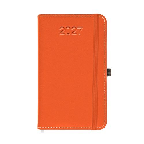 Agenda Giornaliera 2027 in PVC con Elastico e Porta Penna