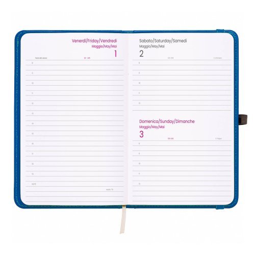 Agenda Giornaliera 2027 in PVC con Elastico e Porta Penna
