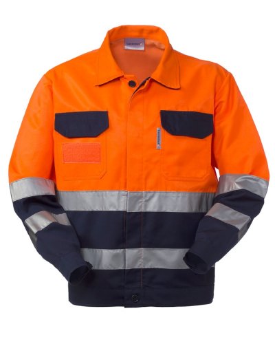 Giubbetto bicolore alta visibilità Lucentex Classe 2 Arancio / Blu