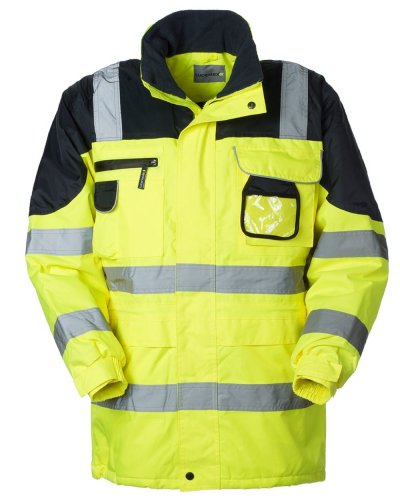 Parka Lindos bicolore alta visibilità Classe 2 Giallo / Blu
