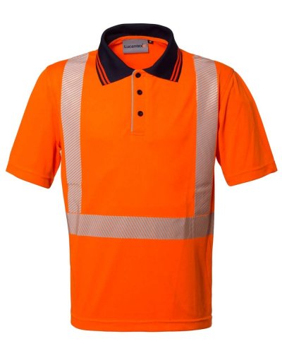 Polo alta visibilità Lucentex Classe 2 Arancio