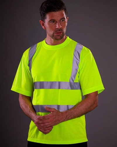 T-Shirt Fluo Hi-Vis-Yellow