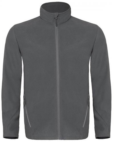 Pile uomo con cerniera intera Steel Grey