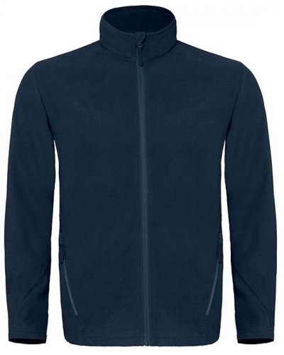 Pile uomo con cerniera intera Navy