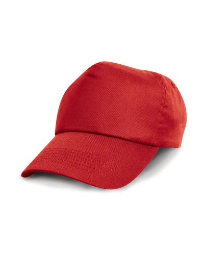 Cappellino bambino Baseball con chiusura a strappo rinforzato Rosso