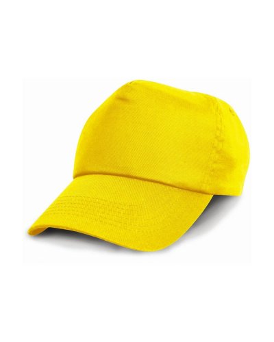 Cappellino bambino Baseball con chiusura a strappo rinforzato Giallo