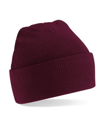 Berretto Original con risvolto Burgundy