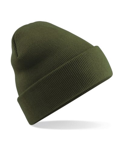 Berretto Original con risvolto Moss green
