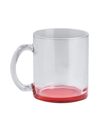 Glass Color Mug Rosso
