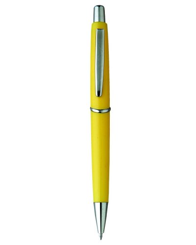Penna a sfera in plastica con clip in metallo Giallo