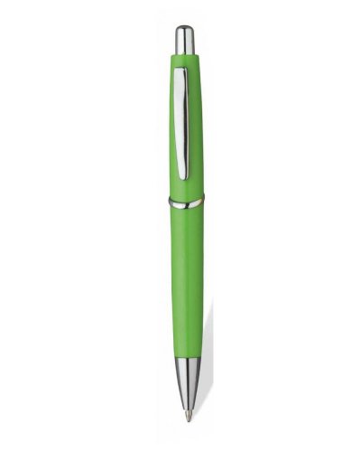 Penna a sfera in plastica con clip in metallo Verde Lime