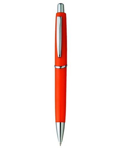Penna a sfera in plastica con clip in metallo Arancio
