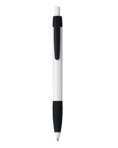 Penna sfera a scatto in plastica Nero