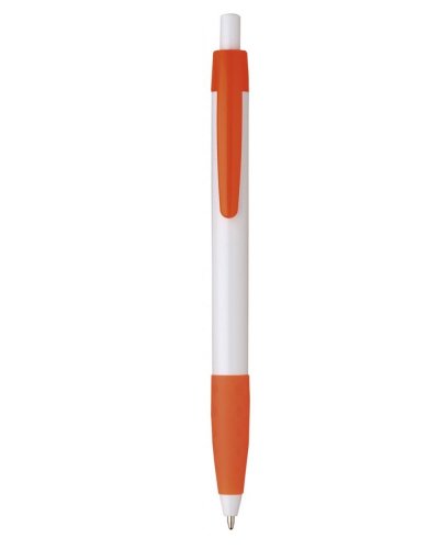 Penna sfera a scatto in plastica Arancio