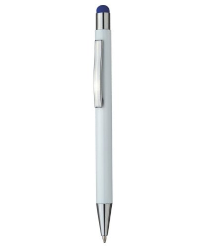 Touch pen a scatto in alluminio Blu